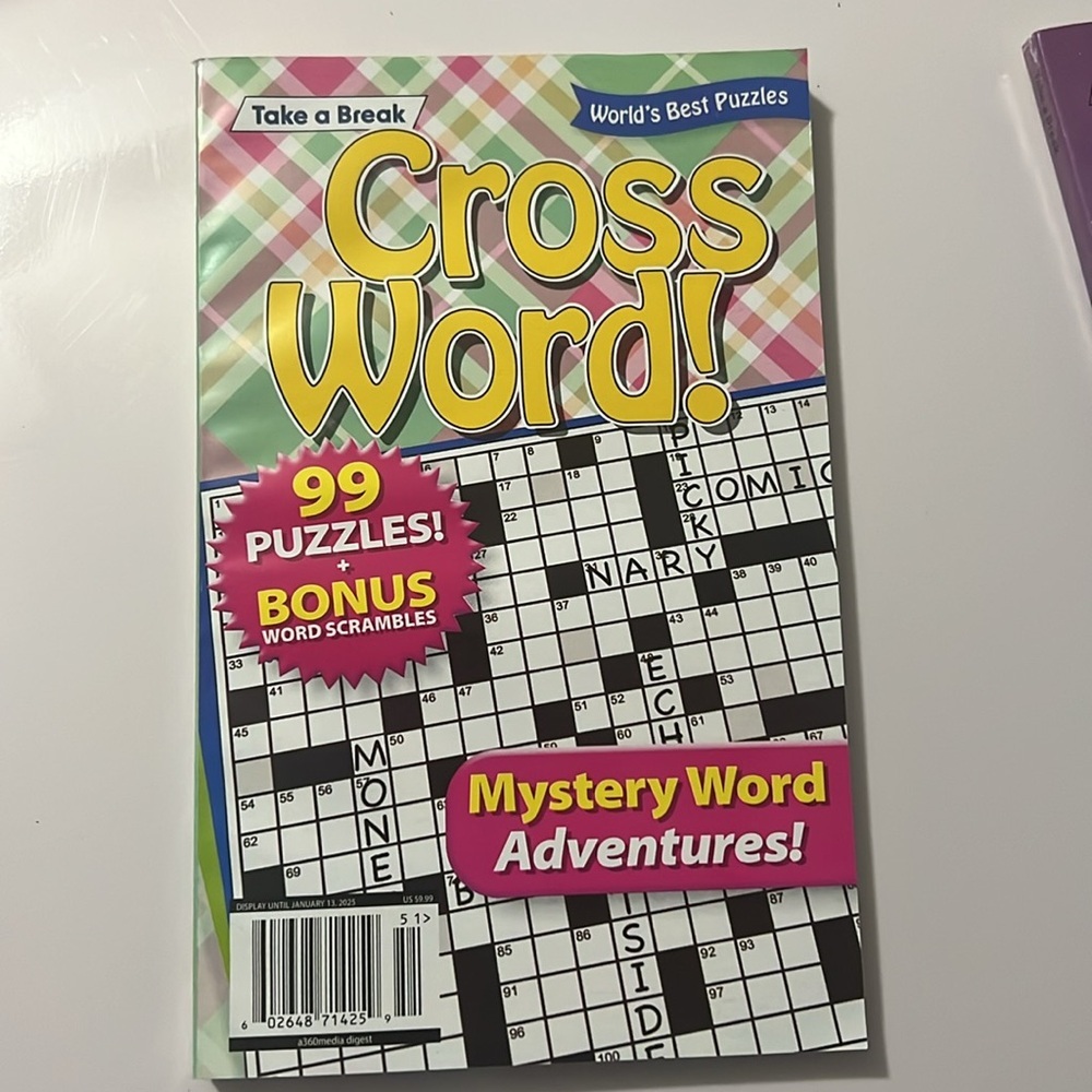 #667 4 puzzle books Sudoku, Cross Word, Word Search. - Picture 4 of 9
